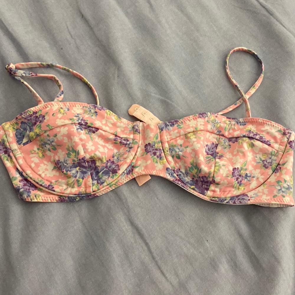 Love shack fancy underwire bikini top